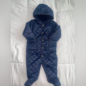 Ralph Lauren Baby's Shawl Collar Quilted Bunting size 9M 🧸